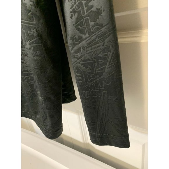 Star Wars T Shirt Men’s Sz XL All Over Print‎ Black Long Sleeve - Picture 4 of 6